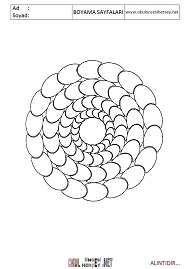 Mandala boyama sayfaları